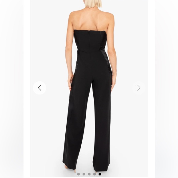Black Halo Lena Colorblock Jumpsuit Black Size 8 - Picture 4 of 16